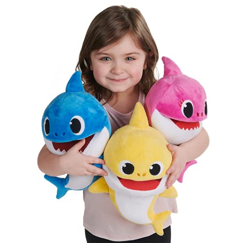 Splash Toys- Baby Shark - marioneta Musical de Peluche - Amarillo, Color (Splashtoys 31453A)