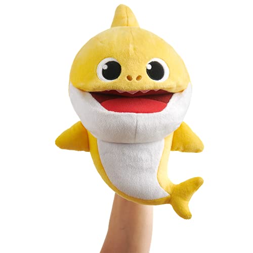 Splash Toys- Baby Shark - marioneta Musical de Peluche - Amarillo, Color (Splashtoys 31453A)