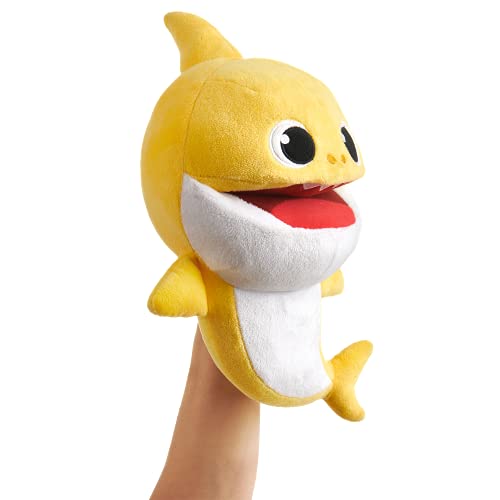 Splash Toys- Baby Shark - marioneta Musical de Peluche - Amarillo, Color (Splashtoys 31453A)