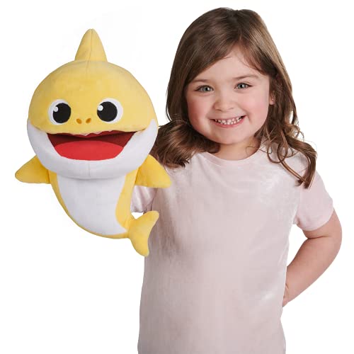 Splash Toys- Baby Shark - marioneta Musical de Peluche - Amarillo, Color (Splashtoys 31453A)