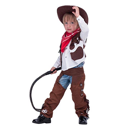 Spooktacular Creations Cowboy Costume Deluxe Set for Kids Halloween Party Dress Up,Role Play and Cosplay (Medium ( 8- 10 yrs))