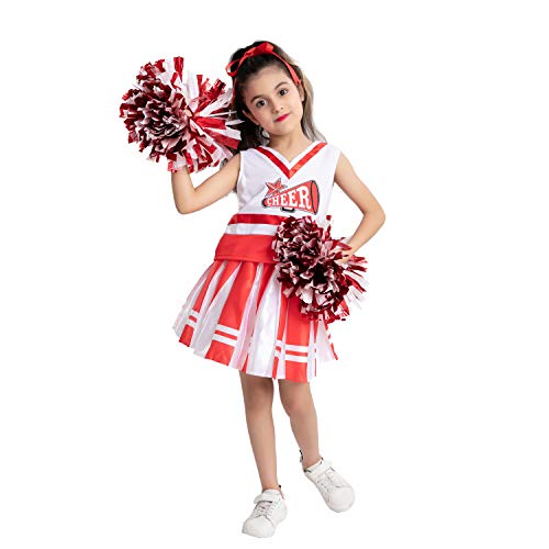 Spooktacular Creations High School Cheerleader Costume Child Cheerleading Girl Uniform Outfit (Large ( 10- 12 yrs))