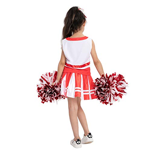 Spooktacular Creations High School Cheerleader Costume Child Cheerleading Girl Uniform Outfit (Large ( 10- 12 yrs))