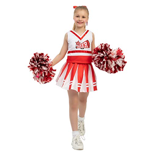 Spooktacular Creations High School Cheerleader Costume Child Cheerleading Girl Uniform Outfit (Large ( 10- 12 yrs))