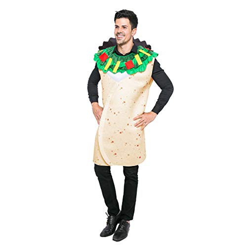 Spooktacular Creations Traje Burrito Hombres Adultos Deluxe Set para Halloween Party up Vestido (x-Large) Blanca