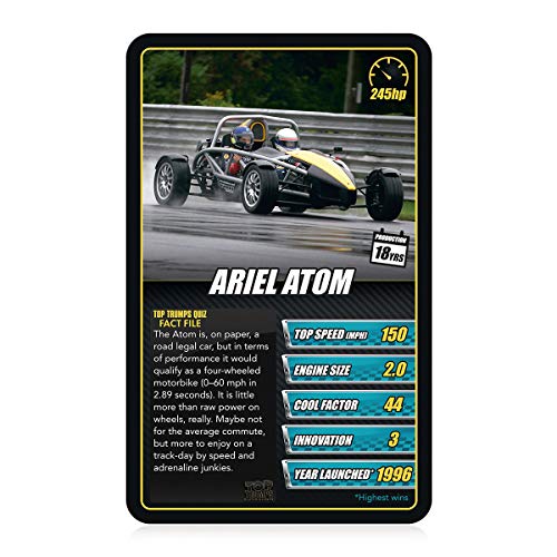 Sports Cars Top Trumps Juego de Cartas