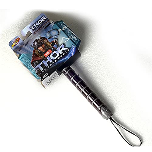 SPOTOR Thor Hammer Accesorios De SuperhéRoe PVC Martillo De Thor con LED Luz Y Sonido Coleccionistas Cosplay Disfraz de Arma Vengadores 28cm Juguetes Interactivos para Padres E Hijos