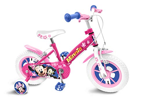 Stamp Disney Minnie Bike 12" Bush + Nylon Rims + Caliper Brakes, Niñas, Rosa