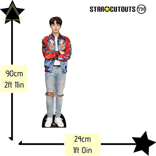 STAR CUTOUTS- Bangtan Boys Red Jacket Jeon_Jungkook (Star Mini) 90 cm de alto, Multicolor (CS903)