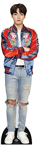 STAR CUTOUTS- Bangtan Boys Red Jacket Jeon_Jungkook (Star Mini) 90 cm de alto, Multicolor (CS903)