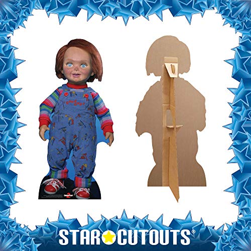 Star Cutouts SC1326 Good Guys Doll Chucky Child's Play - Recorte de cartón de tamaño natural perfecto para Halloeen, amigos y fans, multicolor, 75 x 35 x 35 cm