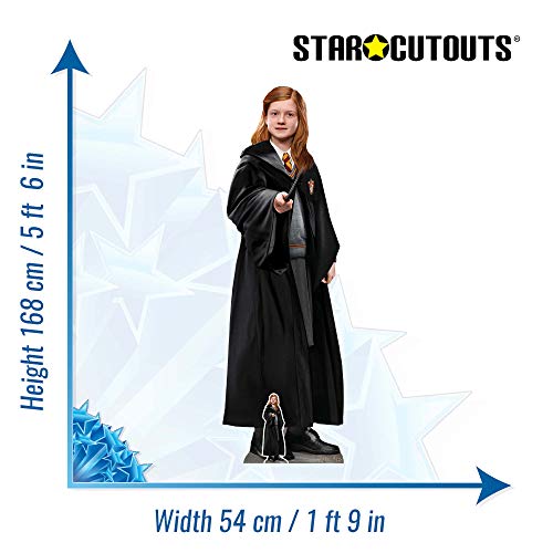 Star Cutouts SC1482 Ginny Weasley Harry Potter Personaje Hogwarts, Fans de Fiestas mágicas Altura 168 cm