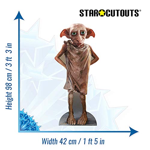 Star Cutouts SC1483 Dobby Star Mini Personaje de Harry Potter Hogwarts, Fiestas mágicas Fans Altura 98 cm