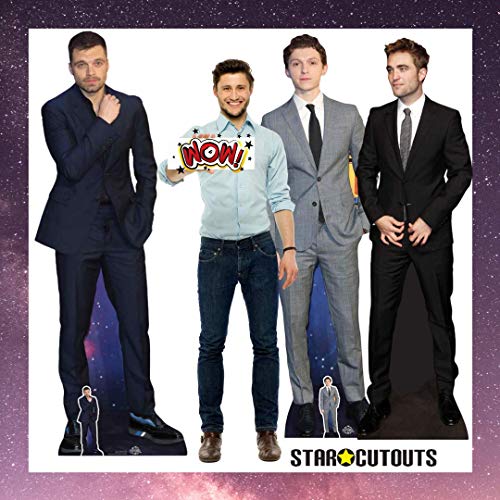 STAR CUTOUTS- Tom Holland Lifesize Cardboard with Free Cut out 1 Recorte tamaño Real con 1 Mini Corte de cartón, Multicolor (CS756)