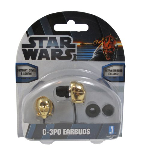 Star Wars 15233 - Auriculares de botón con diseño de CP30