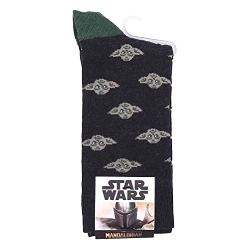 Star Wars- Calcetines Baby Yoda Estampados Mujer The Mandalorian- Licencia Oficial Stars Wars (2200006575_35-41-C52)