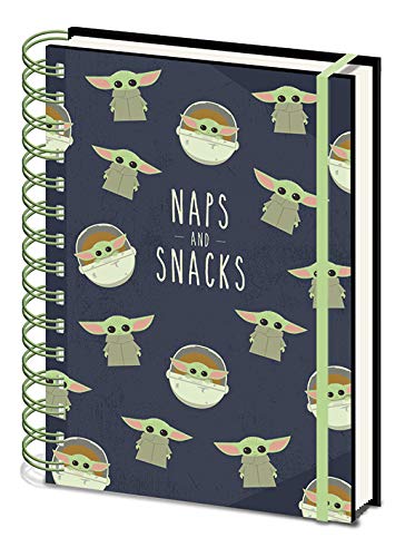 Star Wars Cuaderno A5 en Espiral The Mandalorian (Snacks and Naps)