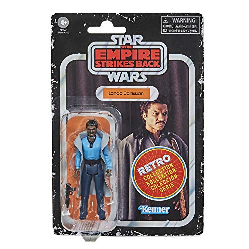 Star Wars Figura de acción de Star Wars: The Empire Strikes Back de la colección Retro Lando Calrissian Toy de 9,5 cm, para niños a Partir de 4 años