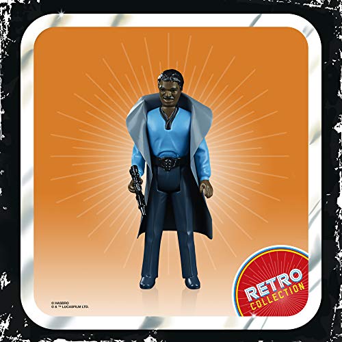 Star Wars Figura de acción de Star Wars: The Empire Strikes Back de la colección Retro Lando Calrissian Toy de 9,5 cm, para niños a Partir de 4 años