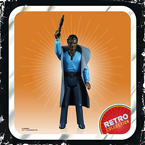 Star Wars Figura de acción de Star Wars: The Empire Strikes Back de la colección Retro Lando Calrissian Toy de 9,5 cm, para niños a Partir de 4 años