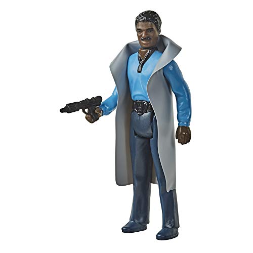 Star Wars Figura de acción de Star Wars: The Empire Strikes Back de la colección Retro Lando Calrissian Toy de 9,5 cm, para niños a Partir de 4 años