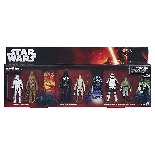 Star Wars figuras Set 6 Pack Saga Battle Pack (B5010) Episodio 1 – 3 personajes b4840