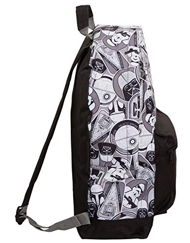 Star Wars Mochila grande Darth Vader Storm Trooper Escuela Universitaria para portátil, negro/blanco (Negro) - MNCK13122