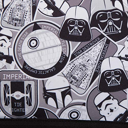 Star Wars Mochila grande Darth Vader Storm Trooper Escuela Universitaria para portátil, negro/blanco (Negro) - MNCK13122