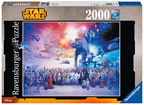 Star Wars Ravensburger Puzzle 2000 Piezas Jigsaw Puzzle, Premium Puzzle con tecnología Softclick, Puzzle para Adultos