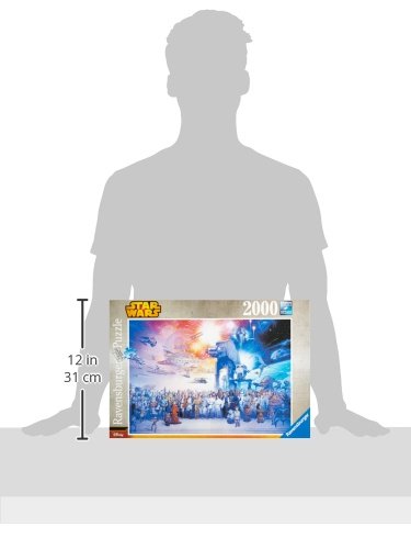 Star Wars Ravensburger Puzzle 2000 Piezas Jigsaw Puzzle, Premium Puzzle con tecnología Softclick, Puzzle para Adultos