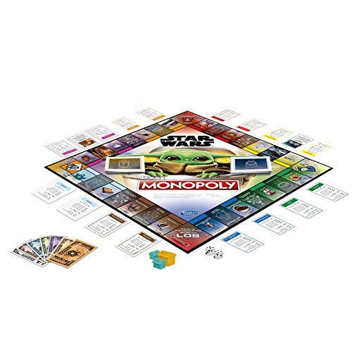 Star Wars The Mandalorian - Monopoly - The Child Unisex Juego de Mesa Standard, Plastico,