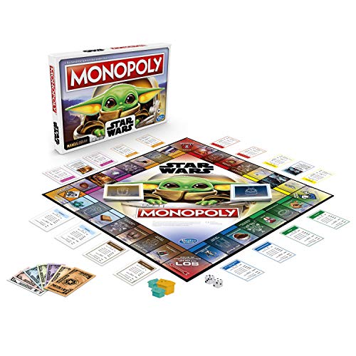 Star Wars The Mandalorian - Monopoly - The Child Unisex Juego de Mesa Standard, Plastico,