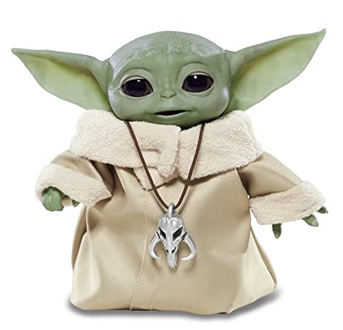 Star Wars Yoda Grogu Mandalorian The Child Animatronic Edition con más de 25 Combinaciones de Sonido y Movimiento