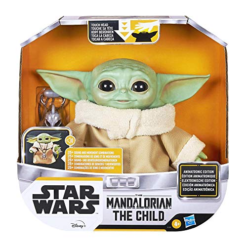 Star Wars Yoda Grogu Mandalorian The Child Animatronic Edition con más de 25 Combinaciones de Sonido y Movimiento