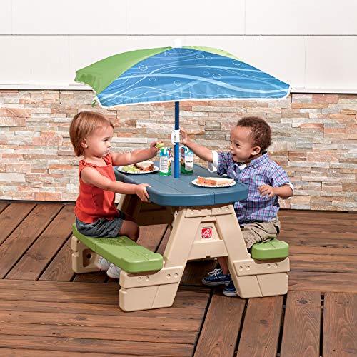 Step 2 - Mesa picnic con sombrilla Sit & Play (ColorBaby 85308)