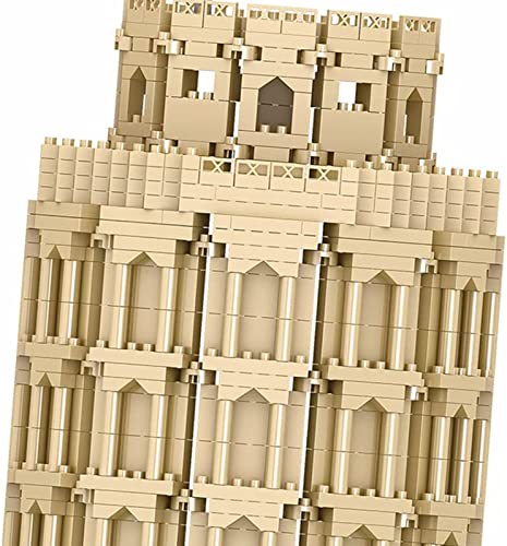 STRTG Bloques De Construcción De Arquitectura La Torre Inclinada De Pisa, (2148 Piezas) Mini Bloques Nano, Juego De Construcción Y Modelo Coleccionable para Adultos, Niños