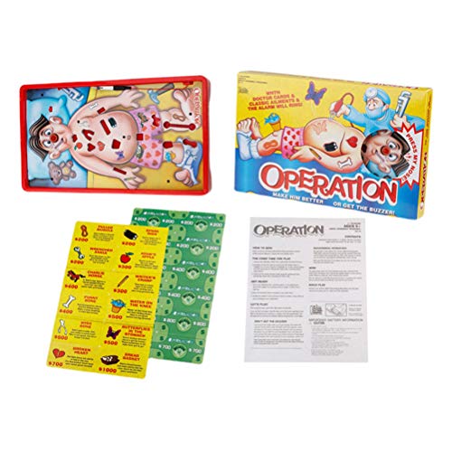 StyleBest Juego de operación clásico Juego Familiar para niños Juego de Mesa Juego de operación de Doctor Juguetes de Navidad