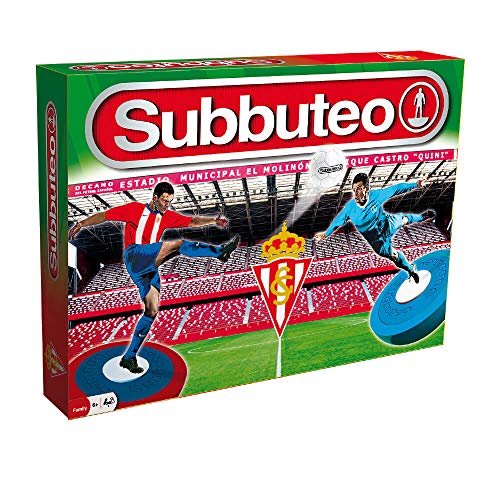 Subbuteo 10568 Subbuteo Playset Real Sporting de Gijón, Blanco / Rojo