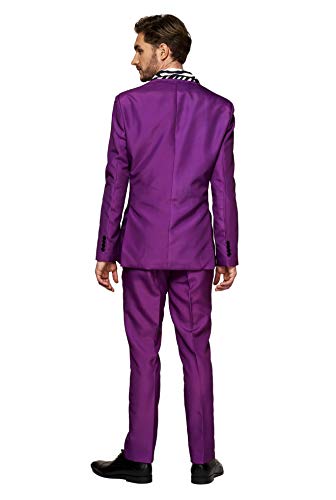 Suitmeister Men Suit Juego de Pantalones de Traje de Negocios, Pimp, XL para Hombre