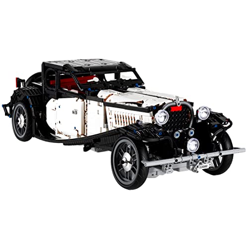 Sunery Bloques de construcción de coches clásicos para Bugatti 50T, 2,4 GHz/APP RC, modelo antiguo, 3564 + piezas de montaje compatibles con Lego Technic