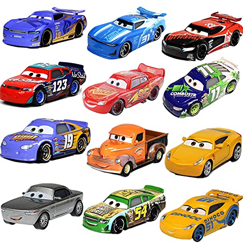 SuoSuo LZWJD Pixar Cars 2 3 Cars Colección Lightning Mcqueen Jackson Storm Ramírez 1: 55 Diecast Metal Aleoy Toy Model Model Gift Gift (Color : Cruz Ramirez 1.0)