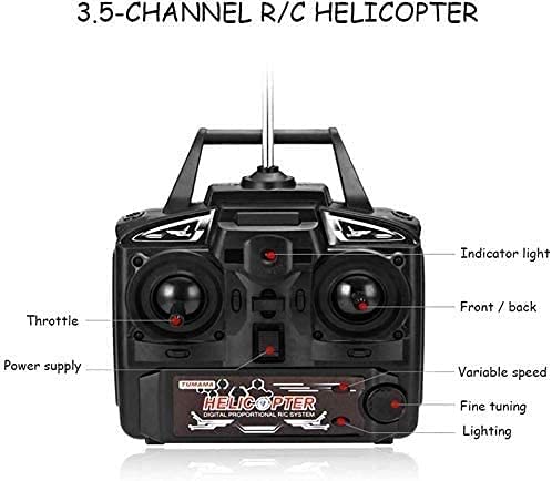 Súper Divertido 3.5 Canales Helicóptero 85CM RC Helicóptero Gigante Grande Al Aire Libre Con Gyro Luz LED Radio Control Remoto Carga Aviones Eléctricos Niños Drone Principiante Niños Niñas Niños Regal