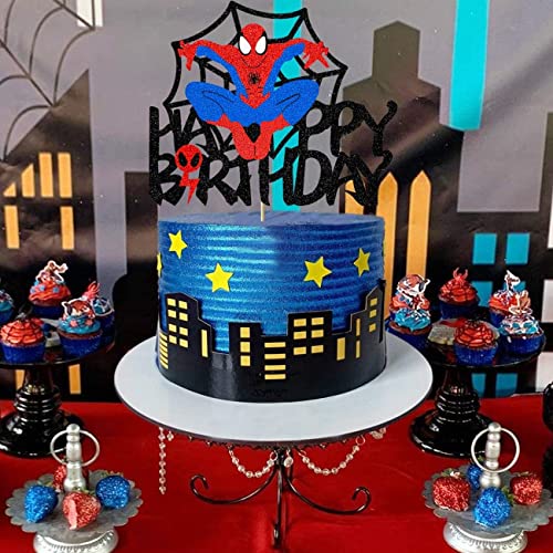 Super-hero Cupcake Toppers simyron 2pcs Decoraciones Torta para Decorar Tarta Niños Cumpleaños DIY Decoración Suministros Baby Shower Fiesta