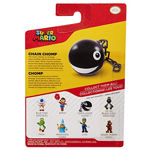 SUPER MARIO Figura de acción de 2.5 Pulgadas Chain Chomp Juguete Coleccionable