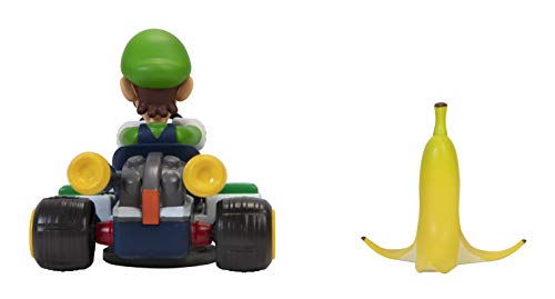 SUPER MARIO Spin Out 2.5" Mariokart - Luigi Racer Vehicle