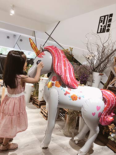 Súper Unicornio Grande Modelo De Globo De Decoración Para Fiesta De Navidad Y Fiesta De Cumpleaños TALLA SÚPER GRANDE