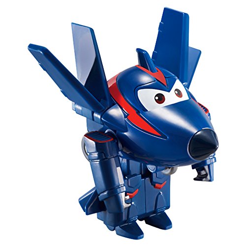 Super Wings - Chase, figura transformable Super Wings, 6 x 5.5 x 5.5 cm (ColorBaby 85216)