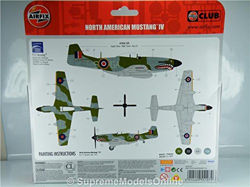 Supreme Models Online NORTEAMÉRICA Mustang IV a55107 1/72 AIRFIX Kit Pack Principiante Set k8967q #