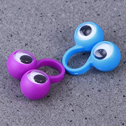 Supvox 50 Pcs Ojos Marionetas de Dedo Lindo Ojo Juguete de Dedo Marioneta de Dedo Juguete Educativo Entre Padres E Hijos Juego Interactivo Goodie Bolsas de Relleno para Niños Niños Color