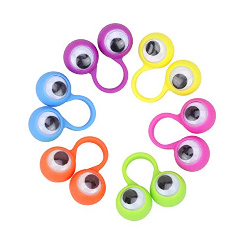 Supvox 50 Pcs Ojos Marionetas de Dedo Lindo Ojo Juguete de Dedo Marioneta de Dedo Juguete Educativo Entre Padres E Hijos Juego Interactivo Goodie Bolsas de Relleno para Niños Niños Color